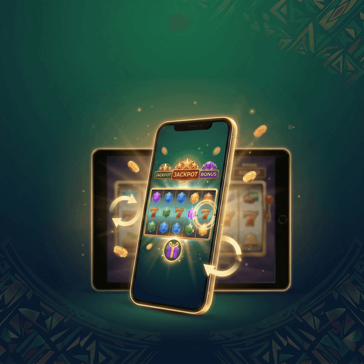 No deposit bonus mobile casino Ghana free credits smartphone