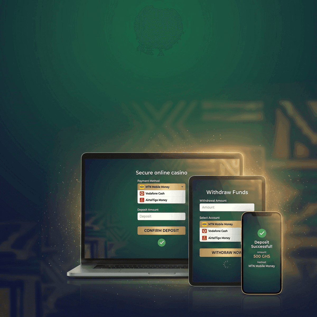 Mobile payment methods Ghana smartphone casino deposits