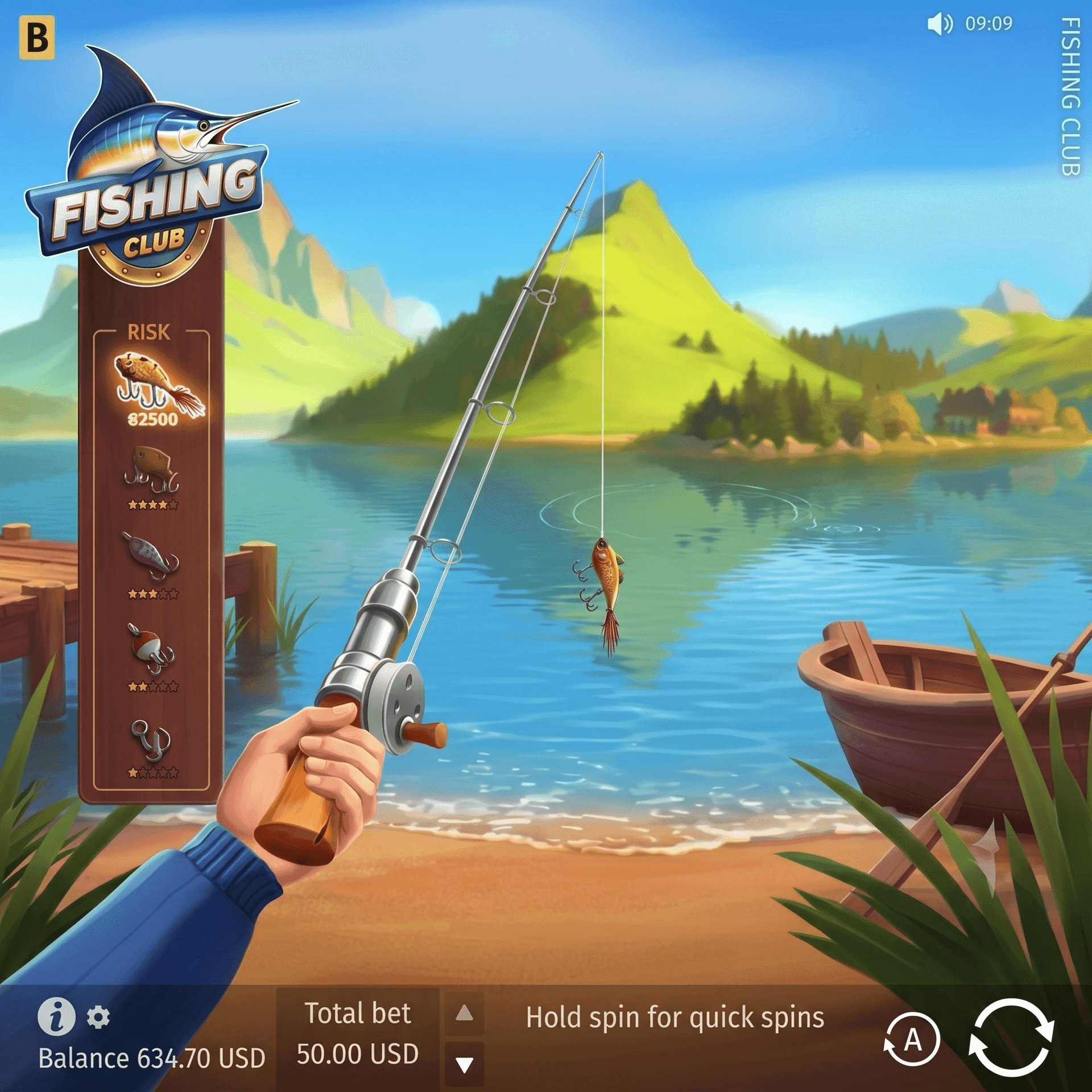 Fishing Club game mobile interface Ghana smartphone