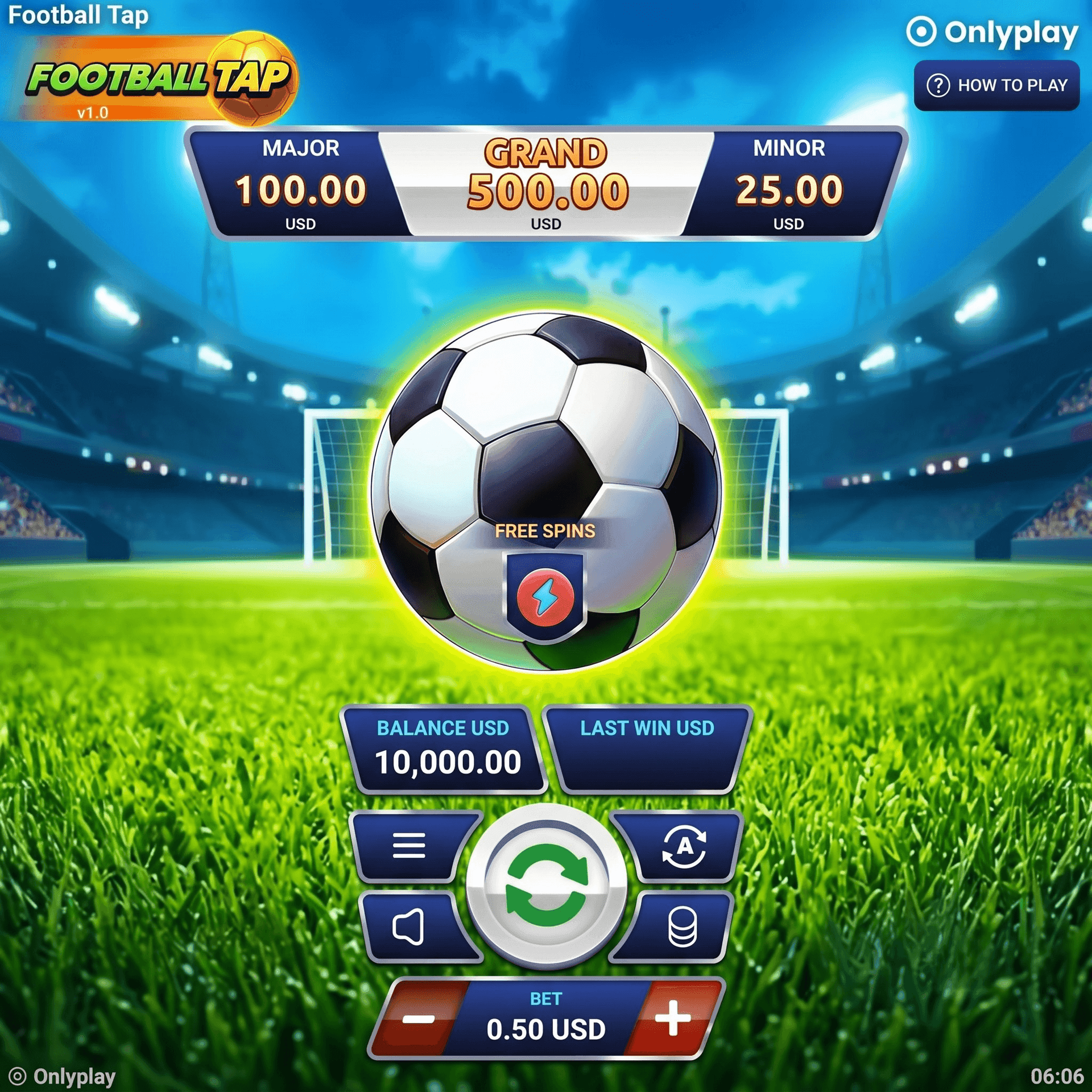 Football Tap game mobile interface Ghana smartphone