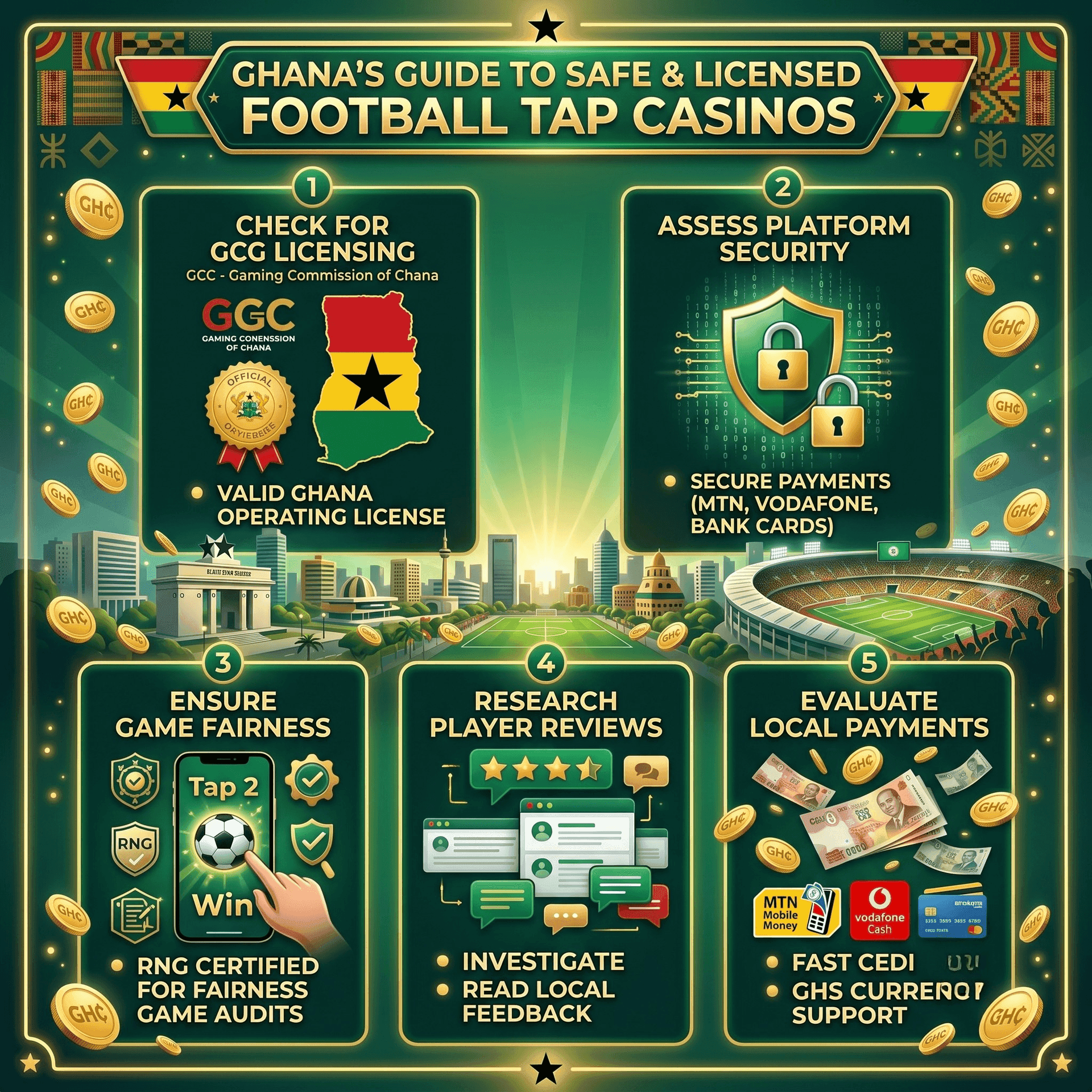 Football Tap arcade game mobile casino Ghana smartphone