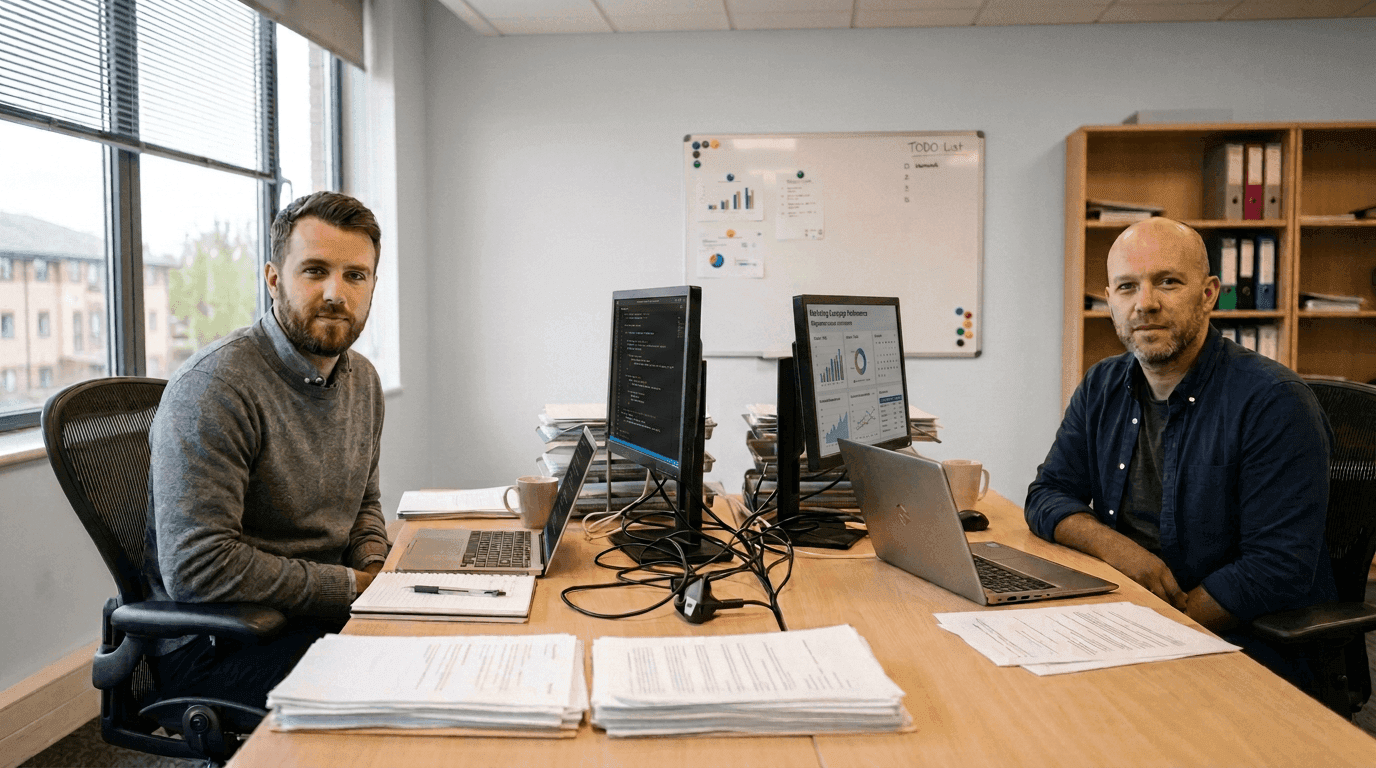 Anton B. and Andrew Y., the leadership team of CasinoGuide Ghana
