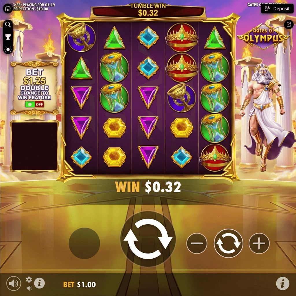 Gates of Olympus mobile slot interface Ghana smartphone