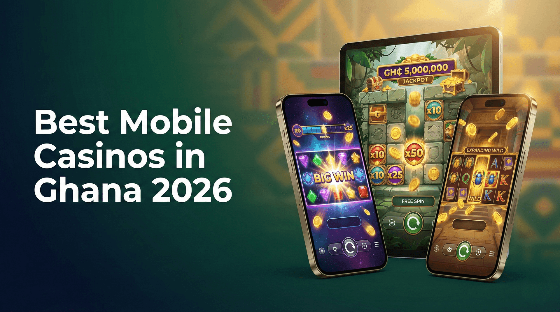 Mobile casino Ghana smartphone real money gambling secure platform