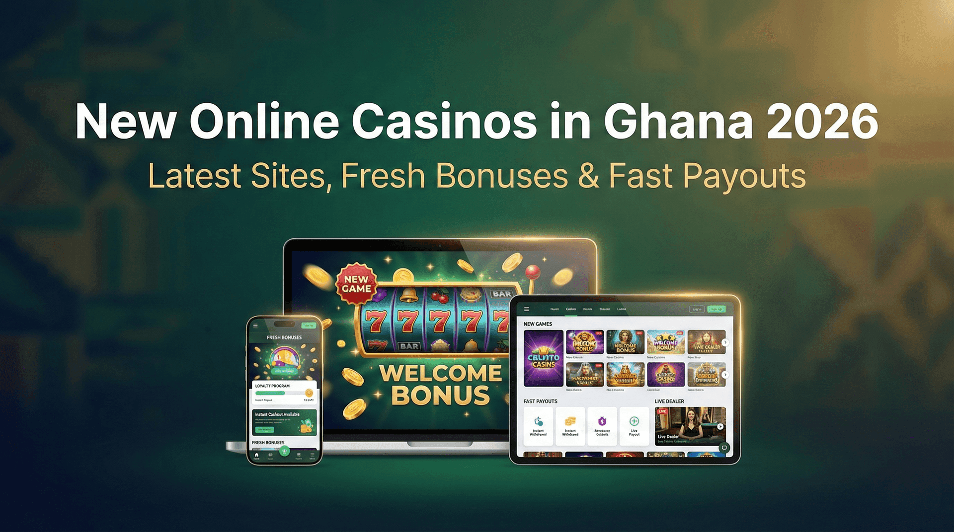 New casino sites Ghana 2026 modern technology real money