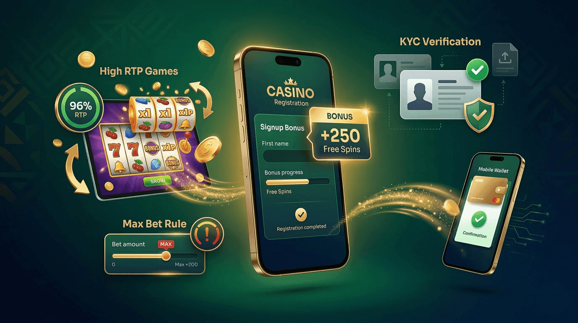 Sign up bonus casino Ghana 2026 free registration mobile money