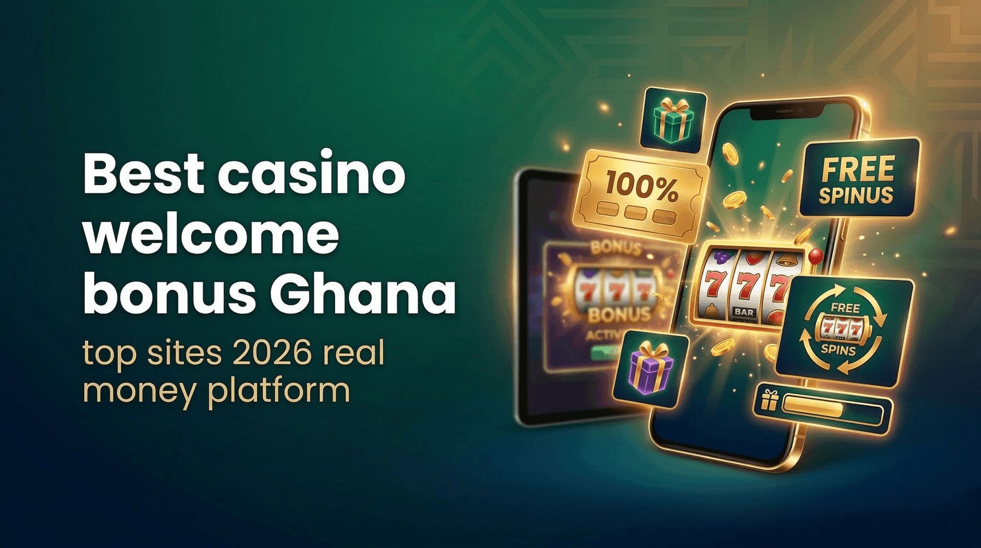 Welcome bonus casino Ghana 2026 first deposit mobile money