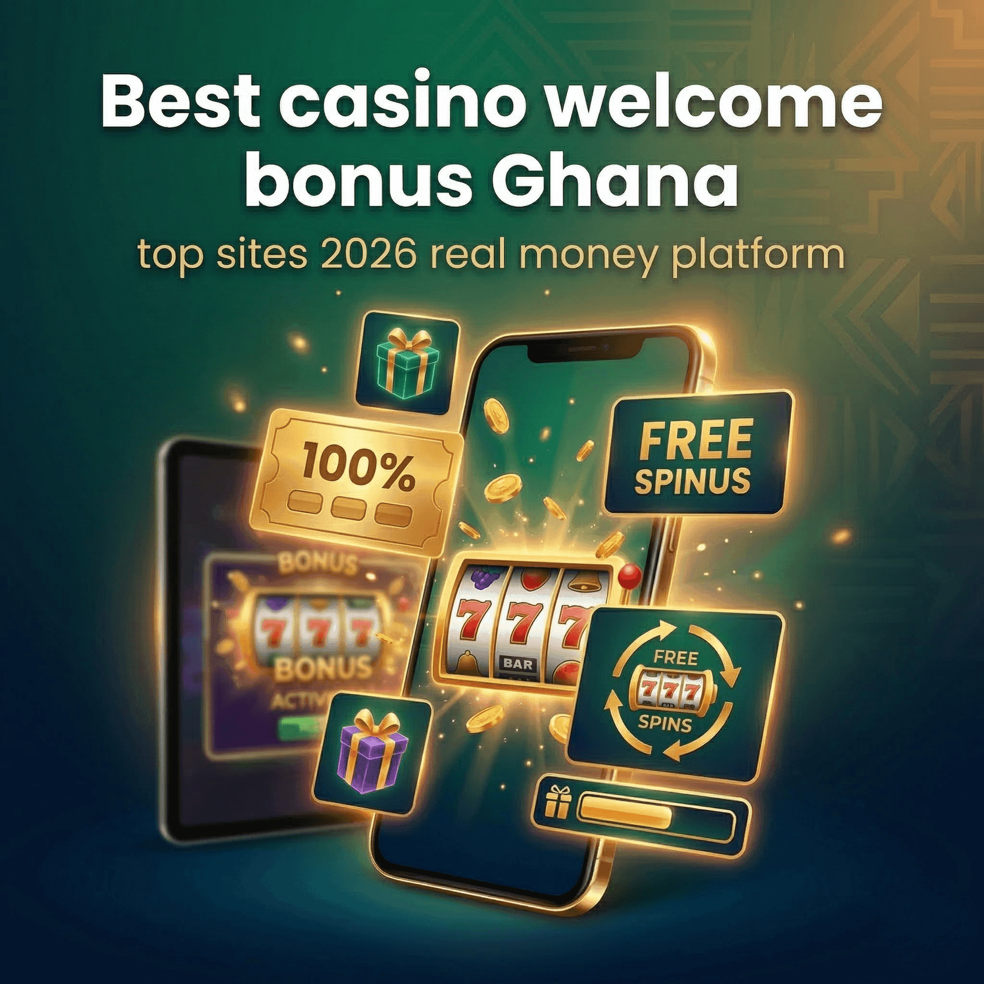 Online casino welcome bonus mobile Ghana smartphone