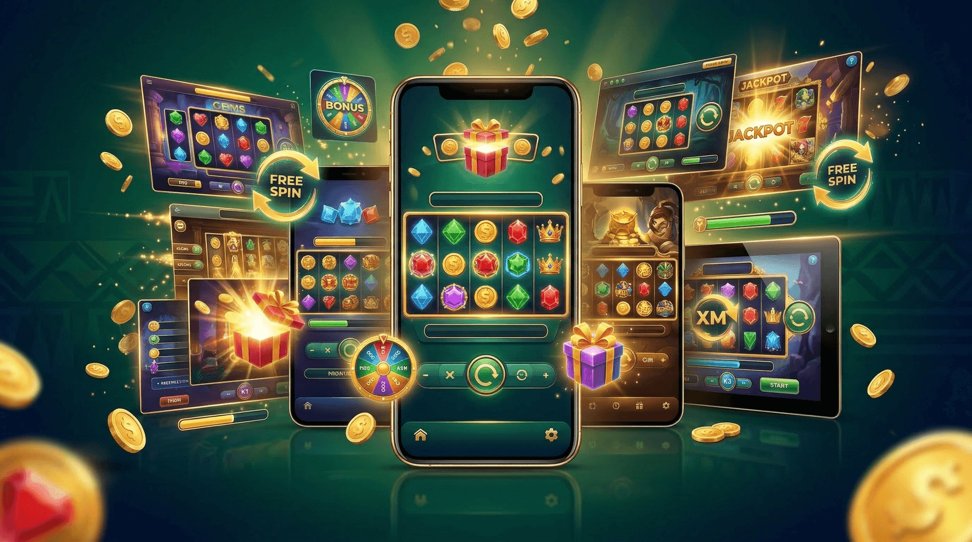 Variety colorful slot icons Variety colorful slot icons 777 classic Egyptian theme Jackpot sign